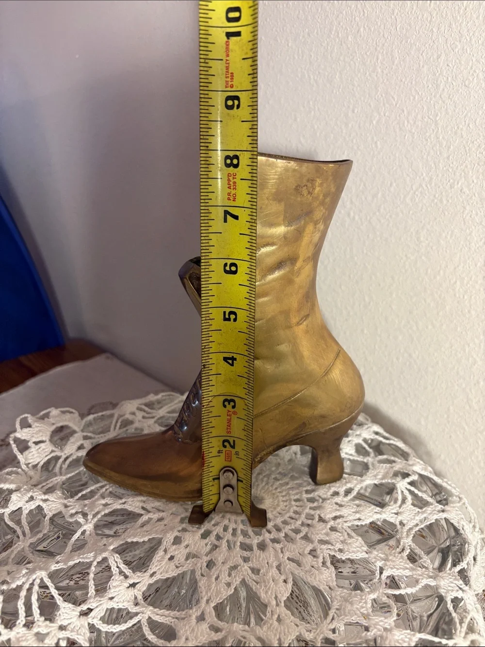 Vintage-Inspired Women's BRASS Boot Decorative Accent